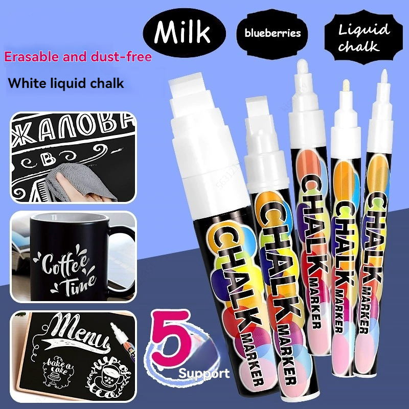 Correction Fluid White - Набор из 5 белых жидких меловых