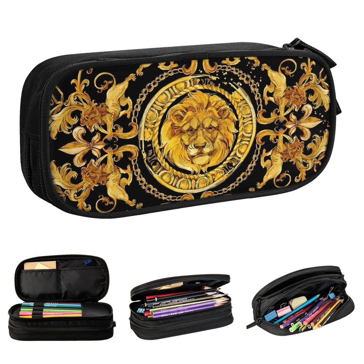 Lion Stationery & Office Supply(Kunshan)Co.Ltd - Золотой лев, роскошный дизайн, европейский пенал