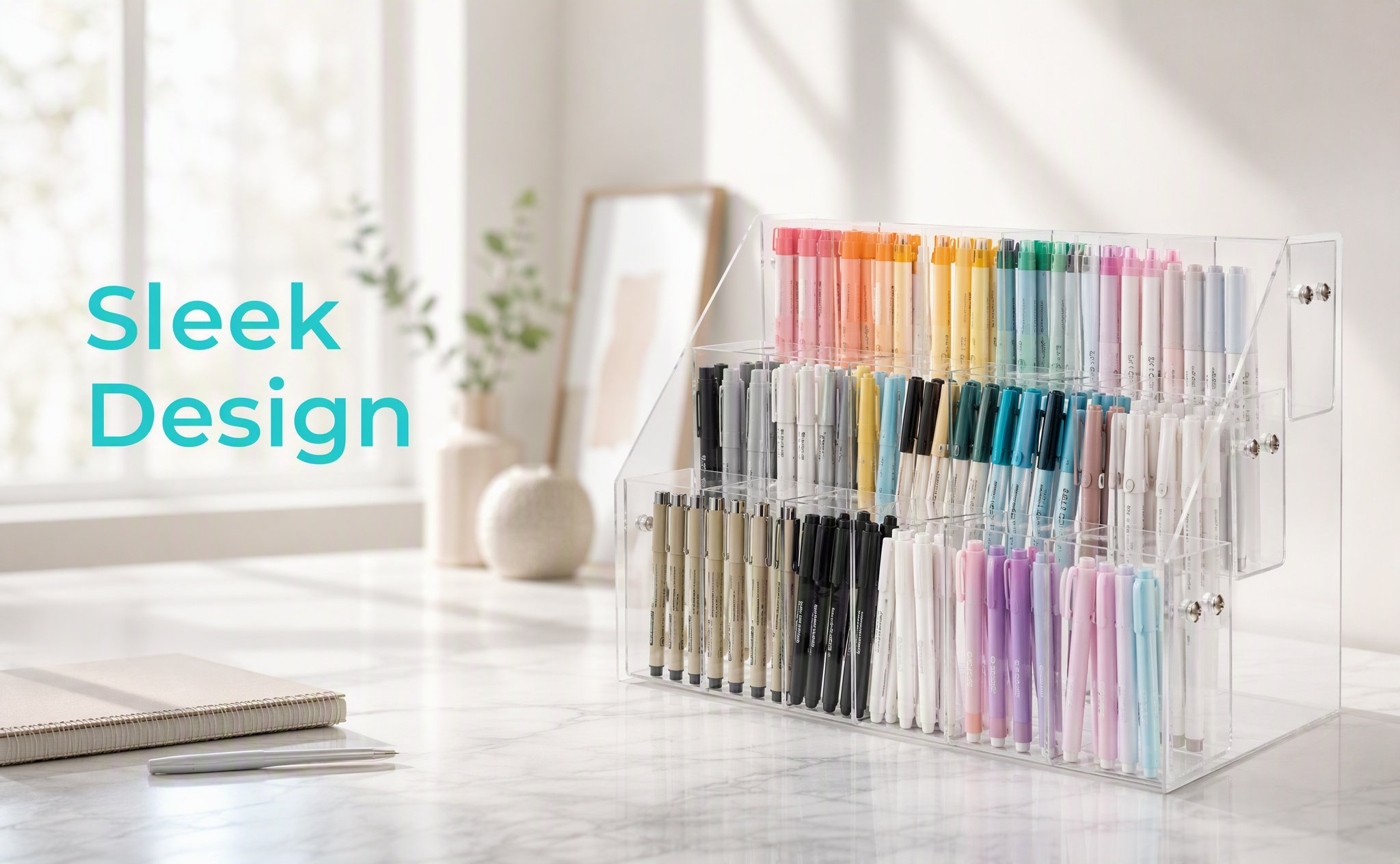 Stationery And Office Supply Stores - Прозрачная подставка для ручек из акрила,